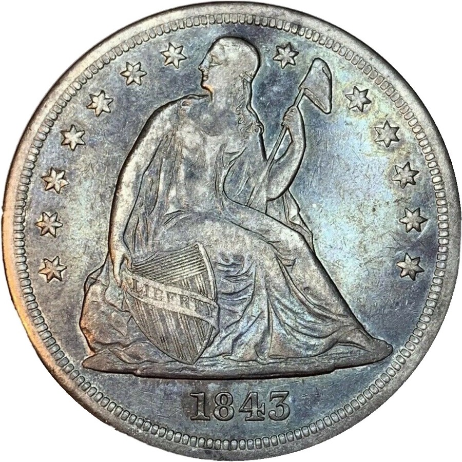 1843-$1-Liberty-Seated-Silver-Dollar-#2